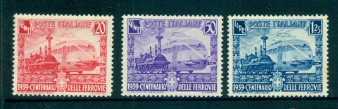 Italy-1939-Railroad-Centenary-MLH-lot57154