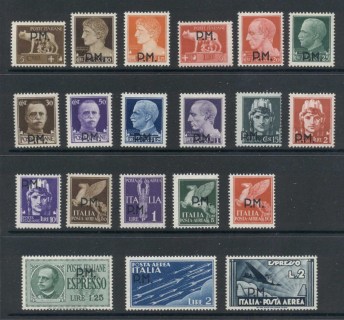 Italy-1943-Military-Post-Stamps-Asst-MLH