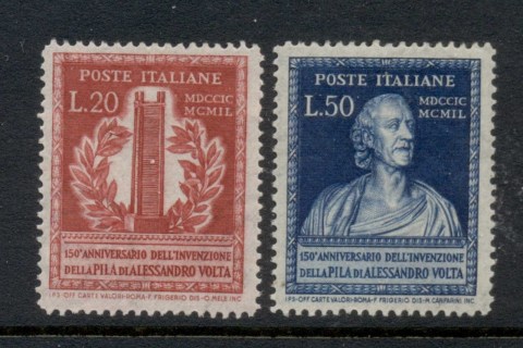 Italy-1949-Invention-of-the-Voltaic-Pile-Perf-14-MUH