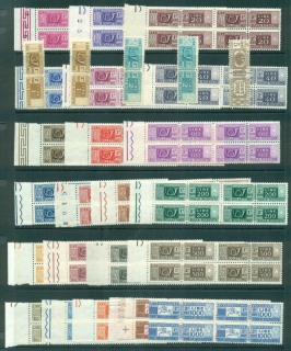 Italy-1950s-on-Assorted-parcel-Post-Stamps-in-Blocks