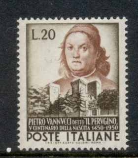 Italy-1951-Pietro-Vannucci-MUH