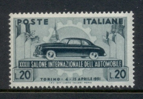 Italy-1951-Turin-Automobile-Ex-MUH