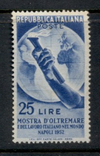 Italy-1952-Overseas-Fair-tones-MUH