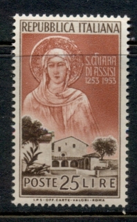 Italy-1953-St-Clare-of-Assisi-MUH