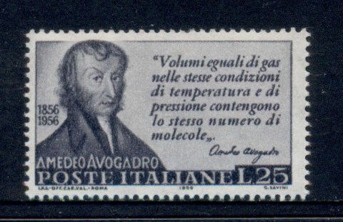 Italy-1956-Amedeo-Avogadro-MUH