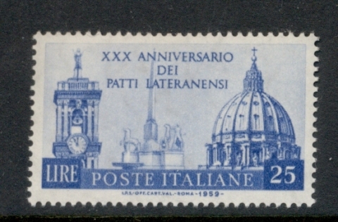 Italy-1959-Lateran-Pacts-MUH