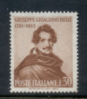 Italy-1963-Guiseppe-Belli-MUH-2