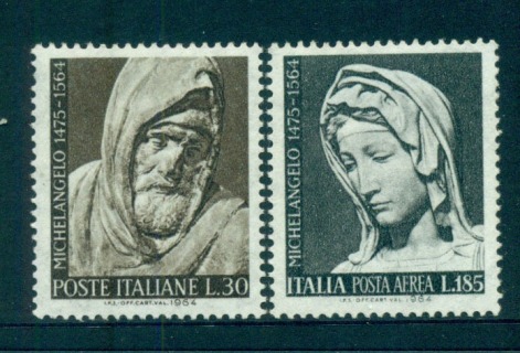 Italy-1964-Michelangelo-Statues-MUH-lot57181