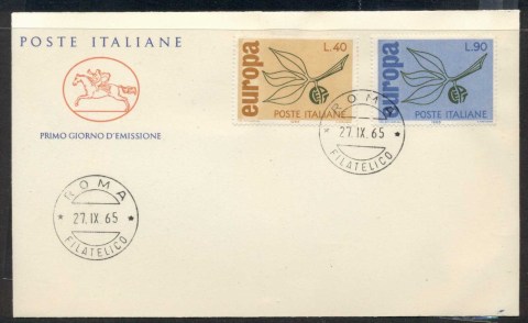 Italy-1965-Europa-Leaves-Fruit-FDC