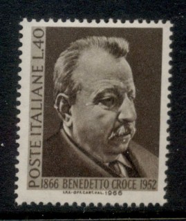 Italy-1966-Benetto-Croce-MUH