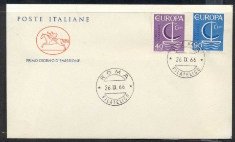 Italy-1966-Europa-Sailboat-FDC