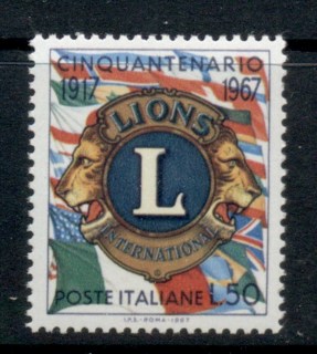 Italy-1967-Lions-International-MUH