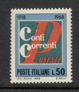 Italy-1968-Postal-Checking-Service-MUH