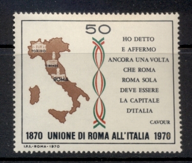 Italy-1970-Union-of-Roman-States-with-Italy-MUH