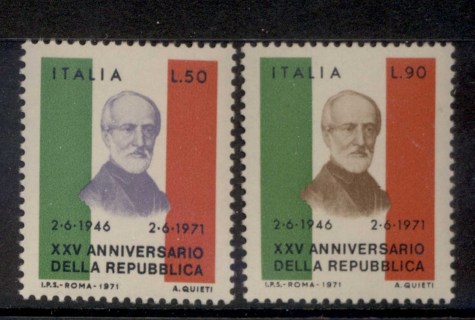 Italy-1971-Italian-republic-25th-Anniversary-MUH