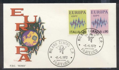 Italy-1972-Europa-Sparkles-FDC