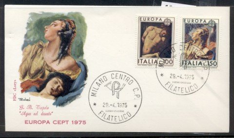 Italy-1975-Europa-Paintings-FDC