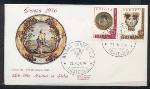 Italy-1976-Europa-Pottery-FDC