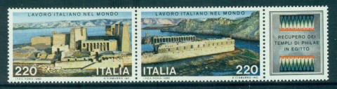 Italy-1980-Civil-Engineering-Works-Abroad-pair-label-MUH-lot57191