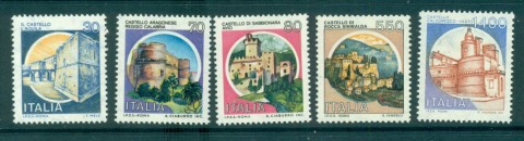 Italy-1981-84-Castles-5-MUH-lot57140