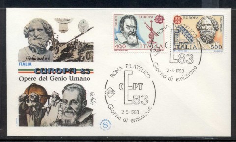 Italy-1983-Europa-Human-Genius-FDC