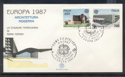 Italy-1987-Europa-Architecture-FDC