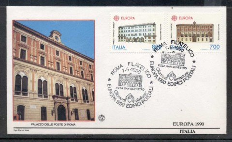 Italy-1990-Europa-Post-Offices-FDC