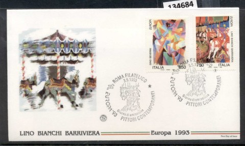 Italy-1993-Europa-Modern-Art-FDC