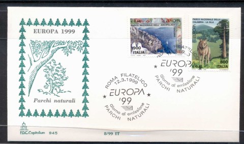 Italy-1999-Europa-Nature-Parks-FDC