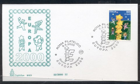 Italy-2000-Europa-Field-of-Stars-FDC