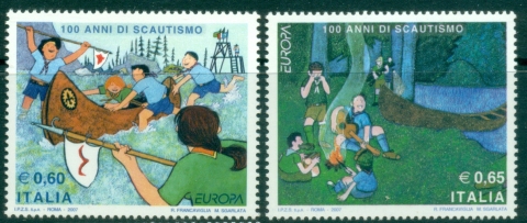 Italy-2007-EUROPA-Stamps-The-100th-Anniversary-of-Scouting-MUH Italy-2007-EUROPA-Stamps-The-100th-Anniversary-of-Scouting-MUH