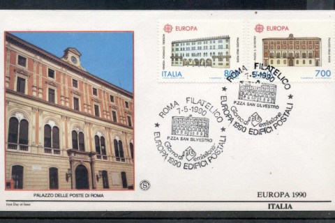 Italy-1990-Europa-Post-Offices-FDC