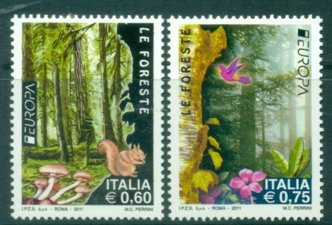 Italy-2011-EUROPA-Stamps-The-Forest-MUH