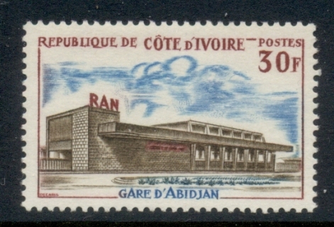 Ivory Coast 1965 Abidjan railroad Station