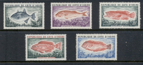 Ivory Coast 1973-74 Marine Life, Fish