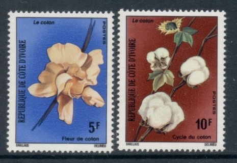 Ivory Coast 1975 Cotton Cultivation, Flowers