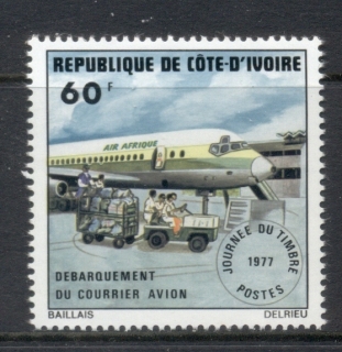 Ivory Coast 1977 Stamp Day