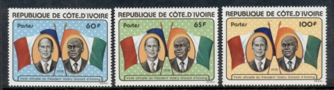 Ivory Coast 1978 Visit of Pres. Valery Giscard D'Estaing