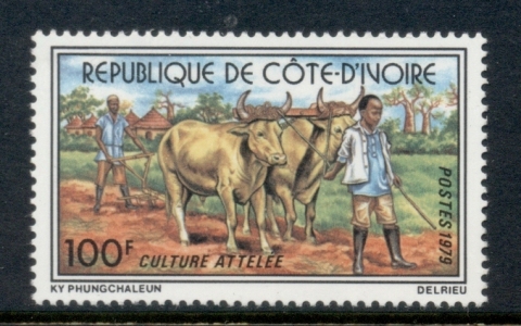 Ivory Coast 1979 Plowing