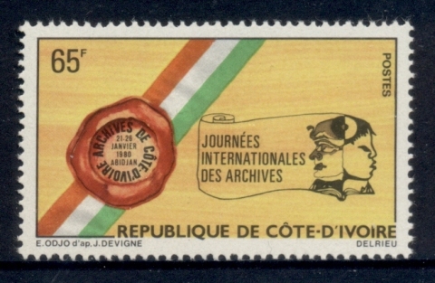 Ivory Coast 1980 International Archives Day