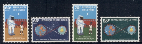 Ivory Coast 1980 Apollo 11 Moon Landing 10th Anniv.