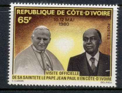 Ivory Coast 1980 Visit of Pope Lohn Paul II