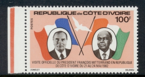 Ivory Coast 1982 Visit of Pres. Mitterand