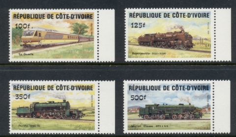 Ivory Coast 1984 Trains, Locomotives