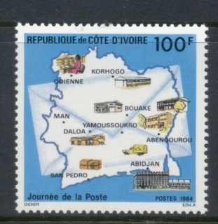 Ivory Coast 1984 Stamp Day