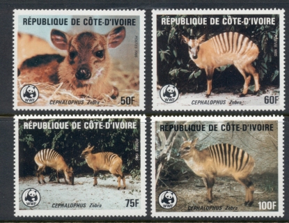 Ivory Coast 1985 WWF Striped Antelopes