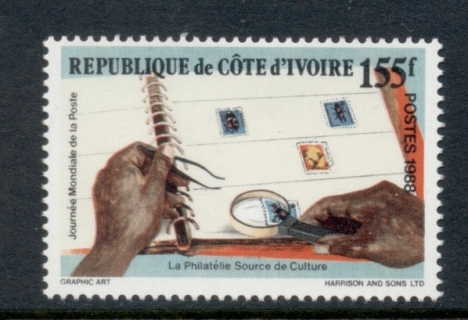 Ivory Coast 1988 World Post Day