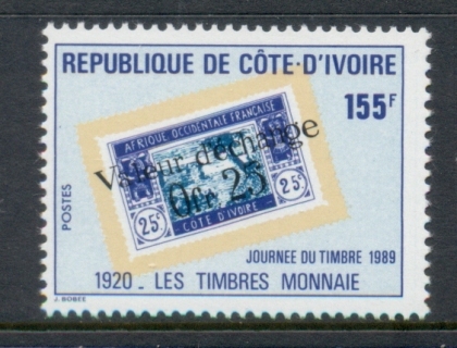 Ivory Coast 1989 Stamp day