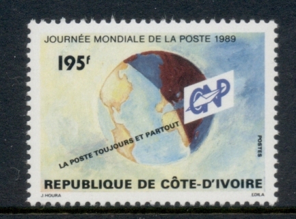 Ivory Coast 1989 World Post day