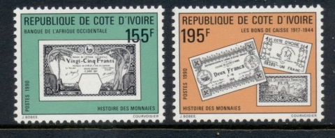 Ivory Coast 1990 History of Money